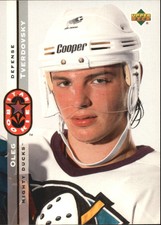 1994-95 Upper Deck Anaheim Ducks Hockey Card #243 Oleg Tverdovsky SR