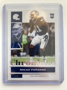2021 PANINI CHRONICLES FOOTBALL ROOKIE CARD #28 MICAH PARSONS RC COWBOYS - Picture 1 of 2