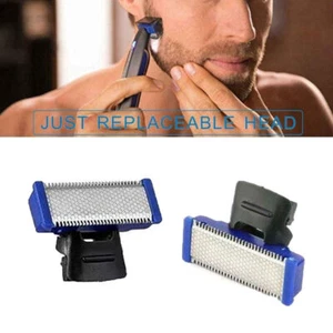 2pcs Doppelseitiger Ersatzkopf für Micro Solo Mens Elektrischer Rasierer - Picture 1 of 9