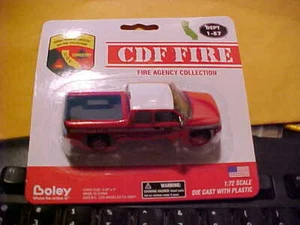CALIFORNIA DEPT. OF FORESTRY WILD FIRE C.D.F. CREW CAB PICKUP TRUCK BY BOLEY NEW - Picture 1 of 2