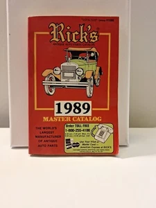 Rick's Antique Auti Parts Catalog 1989 Master Catalog. Katalog #1088 - Bild 1 von 3