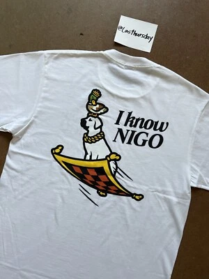 Nigo x Human Made "I Know Nigo" Magic Carpet Tee White Large - Image 1 of 4