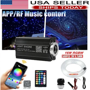 500pc Car Home Headliner Star Light kit Roof Twinkle Ceiling Lights Fiber Optic - Picture 1 of 11