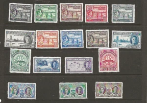 TURKS & CAICOS (4056) KGV1 X 1938 PART SET TO 6d & 2 VICTORY-SEPERATION M/M - Picture 1 of 1