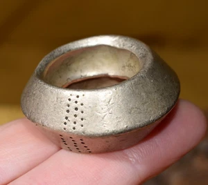 Antiguo anillo tribal etíope hecho a mano étnico de plata Etiopía África, tamaño 7,80 - Imagen 1 de 9