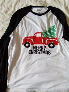 Nachthemd Erwachsene Langarm Frohe Weihnachten - Bild 1 von 2