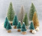 5 pièces mini arbres de Noël plastique artificiel arbre de Noël ornement hiver neige