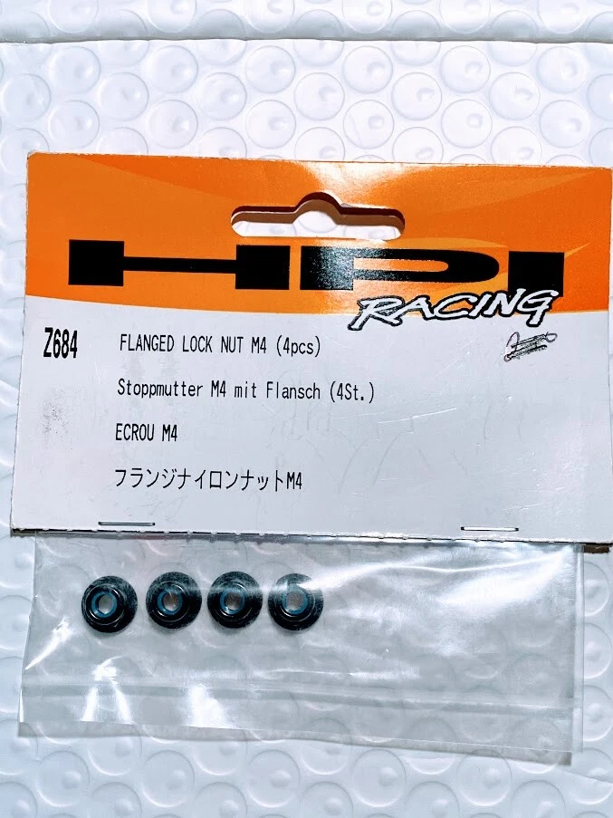 HPI Racing Z684 Flanged Locknut M4 (4) - Image 1 of 1