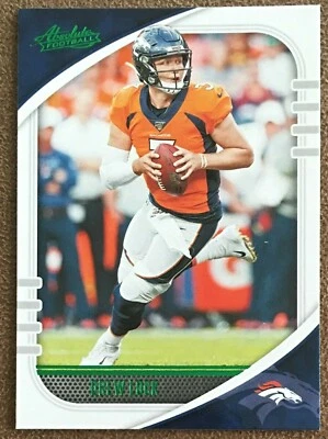 Drew Lock 2020 Absolute Green Foil Parallel #45 Broncos Panini Football Card NM - Image 1 of 2
