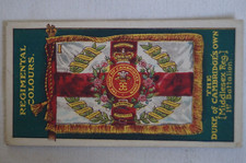 Regimental Colours Vintage Pre WWI Gallahers Trade Card Duke of Cambridge's Own