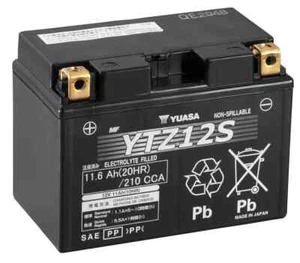 Yuasa Motorcycle Bike Motorbike Battery YTZ12S ( BTZ12S DTZ12S ) Pre-charged - Picture 1 of 1