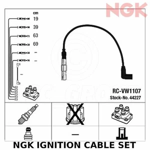 Ngk Câble Allumage Set (Câbles HT ) - Stk N° :44227 , Pièce N° : RC-VW1107 - Picture 1 of 1