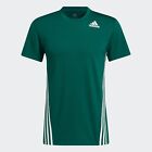 Koszulka Adidas AEROREADY 3 w paski - męska - zielona - średnia