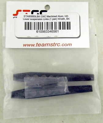 CNC Machined Alum. HD Lower Suspension Links, Wraith - Black - STRC #STA80083LBK - Image 1 of 2