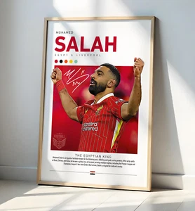 Mo Salah Wall Print | Football Poster A4-A1 - Picture 1 of 9