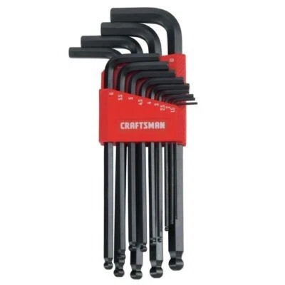 Craftsman Assorted Metric Long and Short Arm Ball End Hex Key Set 13 pc - Image 1 of 2