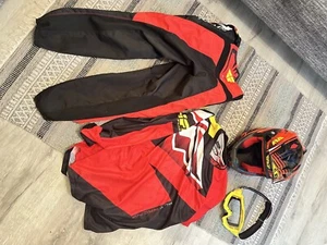 fly racing motocross kit Downhill Mountain Bike Helmet 100% Goggles - Picture 1 of 18