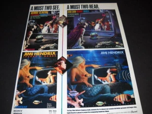 George Clinton und Jimi Hendrix Must Two See Must Two Hear 1986 PROMO POSTER AD - Bild 1 von 1