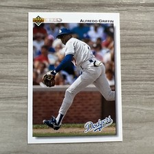 1992 Upper Deck #282 Alfredo Griffin Los Angeles Dodgers Baseball Card Ungraded