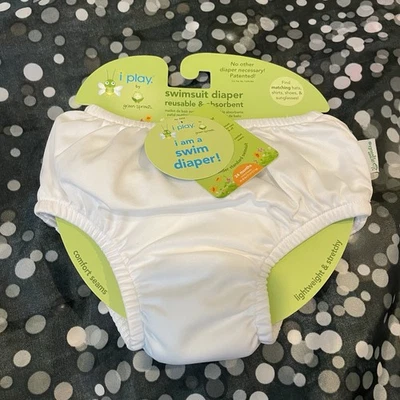 i play. Baby Pull-up Reusable Absorbent Swim Diaper Size 24 Month  White - Image 1 of 2