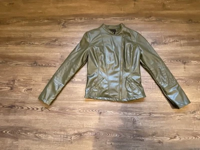 Jack By Bb Dakota зеленый веганский кожаная куртка маленький - Изображение 1 из 4