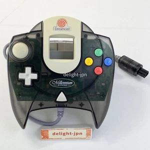 Sega Dreamcast Translucent Smoke Black Controller Authentic HKT-7700 MILLENNIUM - Picture 1 of 17