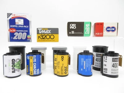10 Stück - Konvolut abgelaufener 35 mm Filme Kleinbildfilm - Mystery Pack - Bild 1 von 4