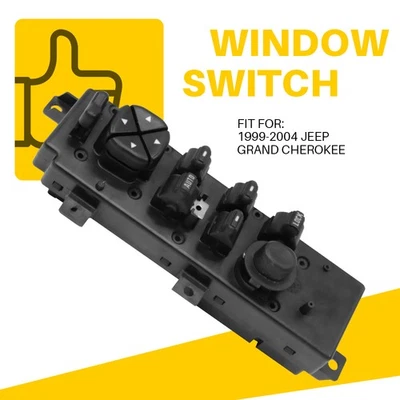适用于 1999 - 2004 年吉普大切诺基司机门主电源窗控制开关 — 第 1/4 张图片