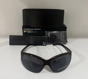 Porsche authentische Designer Sonnenbrille P8524-C in Elfenbeinweiß mit grauen Gläsern 65 mm - Bild 1 von 14