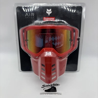 Supreme Air Space X Fox racing Goggles Red Ss23 - Image 1 of 2