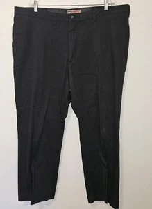 Lee Custom Fit Collection Men's Size 44x30 Black Flat Front Pants Stretch Waist - Picture 1 of 4