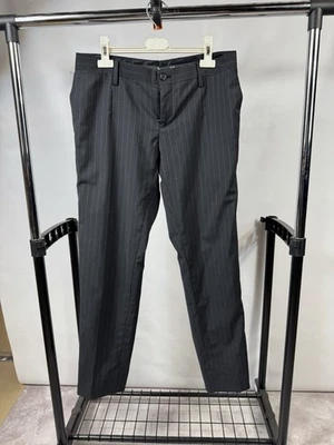 Pantalones de vestir negros de lujo Dolce Gabbana para hombre talla 30x32 Foto 1 de 4
