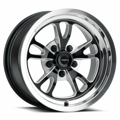 Vision Wheel 149 Patriot 15X4 5x4.5 -19mm Gloss Black/Milled 149-5465BMPL-19 - Image 1 of 2