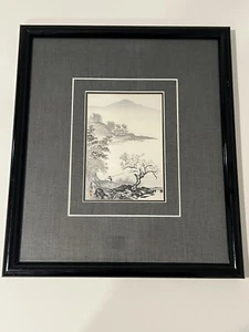 Impresión en madera japonesa FISHERMAN de Imoto Tekiho - Firmada - Imagen 1 de 9