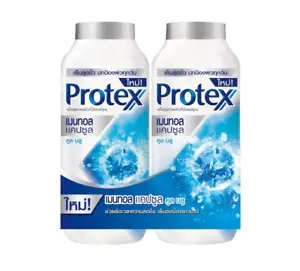 Protex Talco Polvo Mentol Cápsulas Azul Frío Paquete Doble - 2 X 280 G. - Imagen 1 de 5