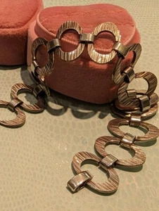 Damenarmband 925 Sterling Silber massiv 19 cm Vintage 26,06 g - Bild 1 von 6