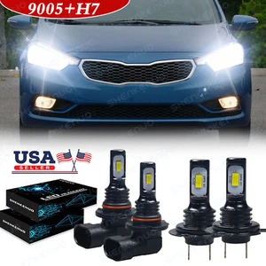 For Kia Forte 2017-2018 Comb Kit 9005 H7 LED Headlight High&Low Beam 6000K - Bild 1 von 11