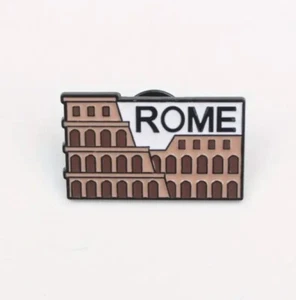 Rome, Italy Metal Enamel Pin - New! Coliseum Travel Pin, Lapel Pin - Picture 1 of 5