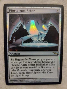 MTG GATE TO THE AETHER (Pforte zum Äther) GERMAN FOIL PLAYED Mirrodin 2003 WOTC - Picture 1 of 10