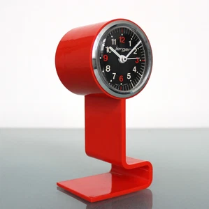 JERGER Pedestal Clock TOP!! State Germany Alarm Space Age Retro RARE Desk/Mantle - Picture 1 of 12