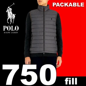 CHALECO DE PLUMÓN POLO LIMITADO RALPH LAUREN PUFFER 750 EMPACABLE CHALECO REPELENTE AGUA 1XB - Imagen 1 de 10