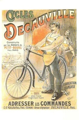 Variete AK Zirkus Cycles Decauville Nachdruck Repro Ansichtskarte - Bild 1 von 2