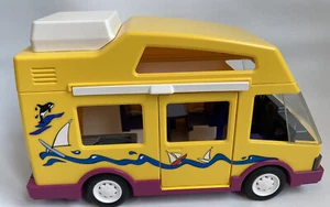 Playmobil 3945 RV Camper 1997 Orca yellow vehicle w/ awning ladder cargo carrier - Picture 1 of 17