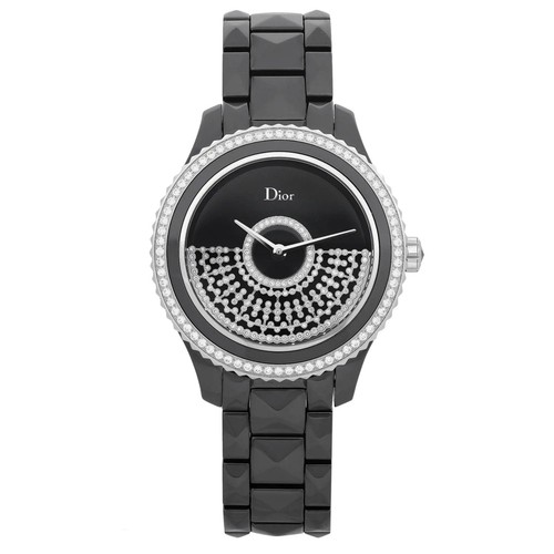 Orologio Christian Dior VIII Grand Bal 38 mm ceramica diamante quadrante nero CD124BE3C001