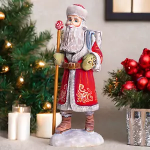 Holz Weihnachtsmann Figur 11", Handarbeit Weihnachten Urlaub Home Decor - Bild 1 von 12