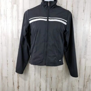 Nike Womens Jacket S 4-6 Black Lightweight Mesh Lined AO8 - Picture 1 of 8