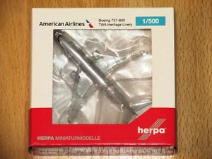 Herpa Wings 529259 American Airlines Boeing 737-800 TWA Heritage Livery nuevo + embalaje original - Imagen 1 de 2