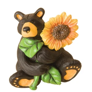 Big Sky Carvers Bearfoots Bear Sunflower Bear Mini - Picture 1 of 1