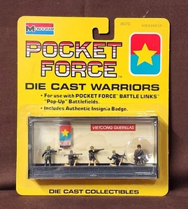 1990 Monogram Pocket Force Die Cast Warriors Vietcong Guerillas 8073 NOC - Picture 1 of 10