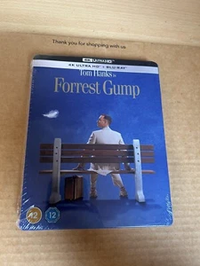 Forrest Gump UK 4K UHD Blu-ray Ltd Edition Steelbook NEW & SEALED Tom Hanks - Picture 1 of 4